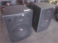 2 Procel Model EX15P Stage Speakers With Brackets