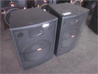 2 Procel Model EX15P Stage Speakers With Brackets