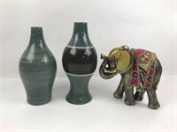 Vases & Elephant Decor