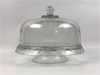 Glass Cake Stand With Dome