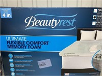 4" Queen Beautyrest Memory Foam Topper