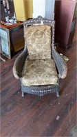 Vintage Wicker Chair w/ cushion