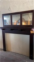 Wooden Mantle with Mirror