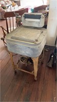 Very Early Maytag Clothes Washer. It runs.