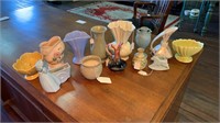 Pottery lot of vases and planters