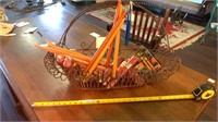 Metal Basket with Candles