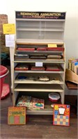 Remington plastic Cabinet display with 1940’s to
