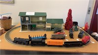 Vintage Lionel train set and doll house