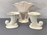 Vintage USA Pottery Vase Set