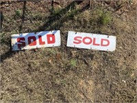 2-Sided "Sold" Signs