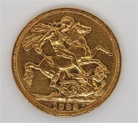 Australian Gold Sovereign 1889 Melbourne