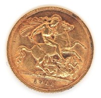 Australia Gold Half Sovereign 1911 Sydney Mint