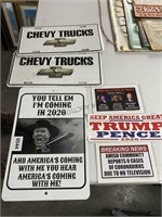 Chevy License Plates & Trump Stickers