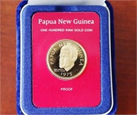 Papua New Guinea 100 Kina gold coin 1975