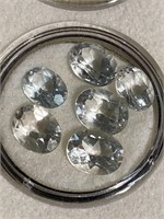 Faceted clear stones