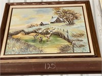 Gorgeous Duck/Cabin Painting By Donna Anderson