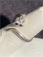 Sterling silver cat ring sized 6 1/2