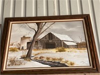 Original Cabin Painting By Donna Anderson