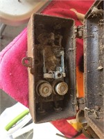 Very Old Cast Iron Fuse Box Stamped "Gamer"