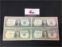 Four 1957 Silver Certificates