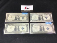 1957, 1957, 1957 and 1935 D Silver Certificate