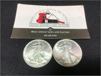 1916 S and 1917 S Walking Liberty