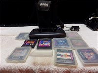 Sega Game Gear and Games with case