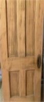 Vintage wood door Brass hardware