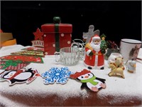 Christmas Flat with cookie jar and ornaments