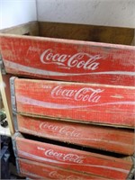 Vintage Coca Cola wooden crates