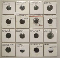 Sixteen Roman coins