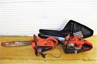 Two Homelite chainsaws