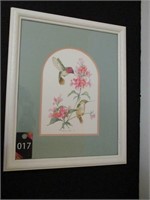 Framed Hummingbird Picture