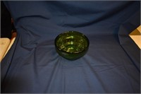 Blenko Handcrafted Green Bowl