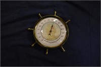 Ornate Deerborn Brass Thermometer