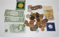 Quantity of world coins and banknotes