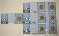 Seven Australian 2003 Korean War $1 coins