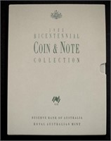 Australian 1988 Bicentenary coin / note album