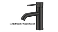 Matte Black Bathroom Faucet