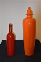 Pair of Colorful Decorative Bottles