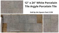 12" x 24" Argyle Pearl Porcelain Tile (bid x 224 s