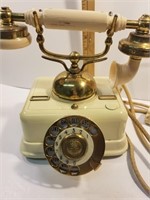 Vintage desktop rotary dial telephone