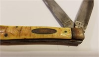 Vintage double x case two blade knife