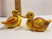 Vintage 2 Goebel yellow ducks porcelain figurines