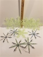 10 large Christmas snowflake ornaments