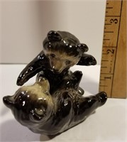 Vtg Goebel porcelain figurine Bear Cubs playing