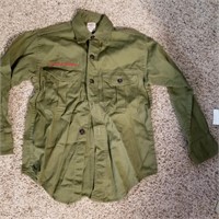 Vintage green boy scout shirt