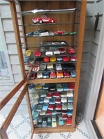 all chevy  cars & trucks,pictures & walnet cabinet