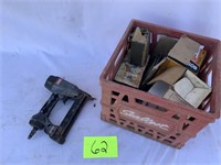 SENCO NAIL GUN & BOX OF NAILS