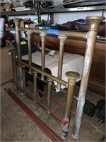 BRASS BED WITH RAILS